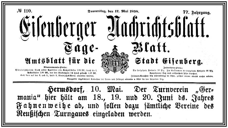1898-06-18 Hdf Germania Fahnenweihe